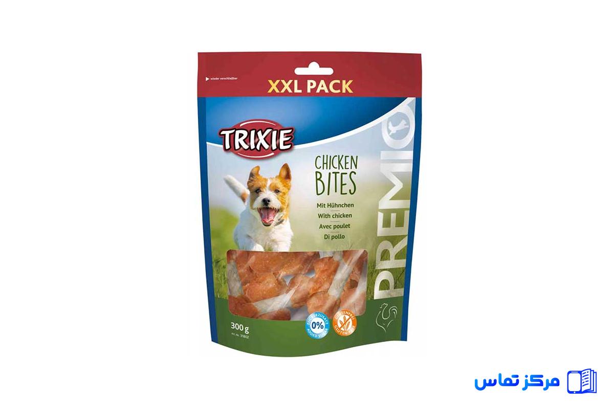 خرید تشویقی سگ تریکسی Chicken Bites 300 گرم (تحویل سریع و تضمینی)